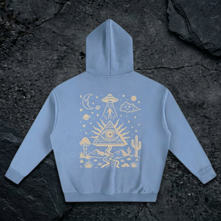 Mystic Signal - Oversize Fleeced Hoodie