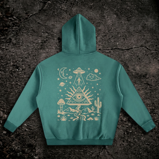 Mystic Signal - Oversize Fleeced Hoodie