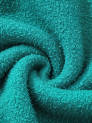 Enigma Sunfade Frayed Fleece Hoodie, teal, brushed fleece interior close-up