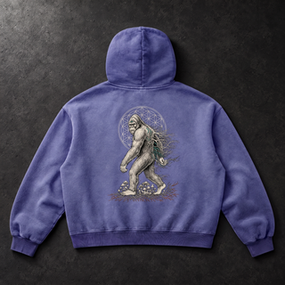 PsySquatch - Vintage Wash Boxy Fleece Hoodie