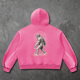 PsySquatch - Vintage Wash Boxy Fleece Hoodie