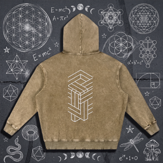 Paradigm - Snow Wash Hand-Frayed Heavyweight  Hoodie