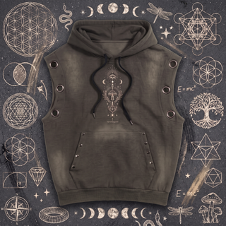 Mystic Myco - Vintage Wash Sun Fade Sleeveless Hoodie