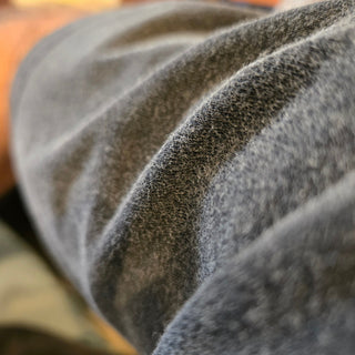 Macro close-up of Spectral Knight Vintage tee soft brushed fluffy inner fabric texture