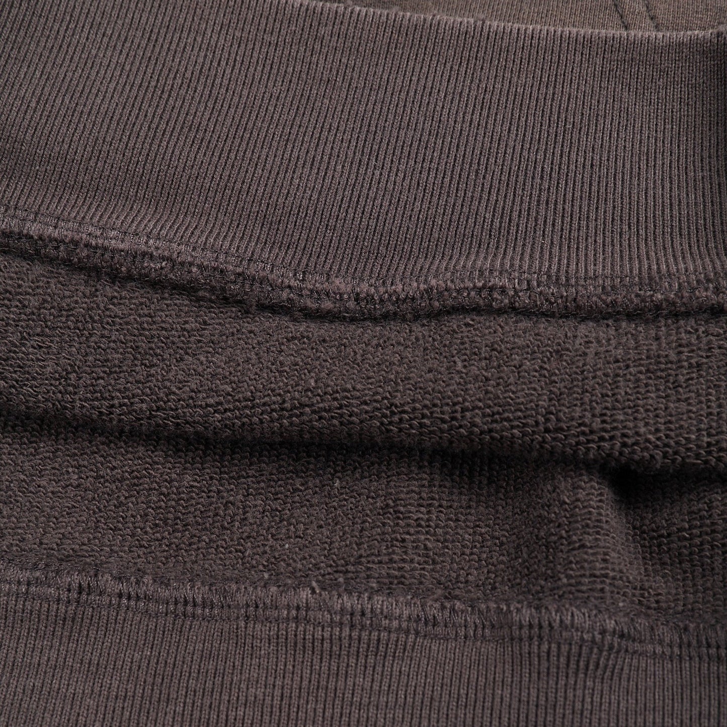 Cosmic Connection Zip Hoodie interior fleece close-up showing heavyweight terry knit texture
