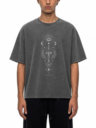 Mystic Myco - Fluffy Vintage Washed T-Shirt - 250 GSM