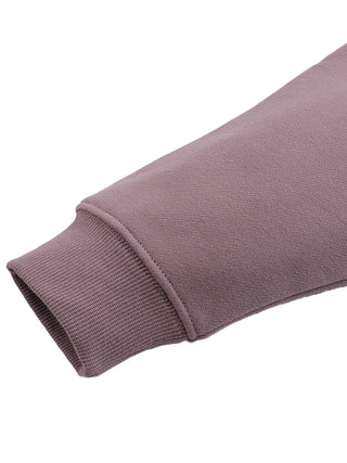 Close-up of Paradoxical Perspective Hoodie ribbed cuff detail in mauve