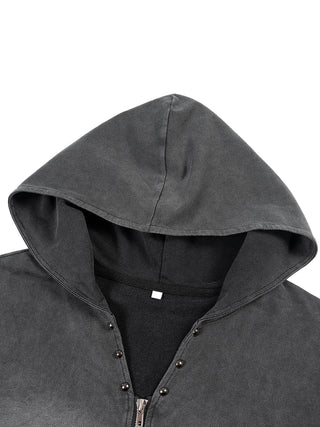 DMT.exe - Vintage Washed Zip-Up Hooded Tank Top (NEW)