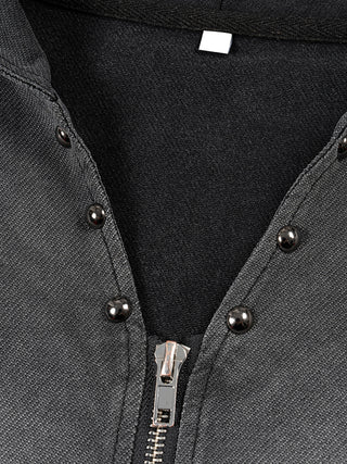 DMT.exe - Vintage Washed Zip-Up Hooded Tank Top (NEW)