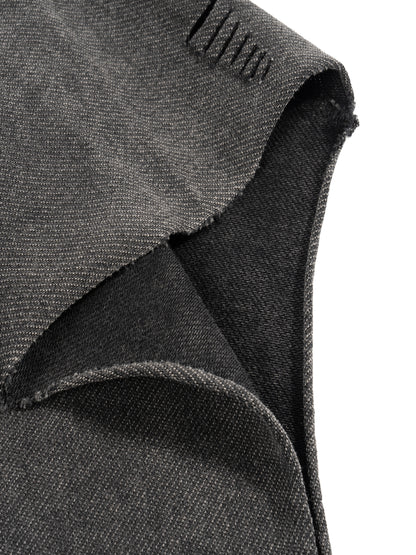 Existential hoodie ribbed cuff detail
