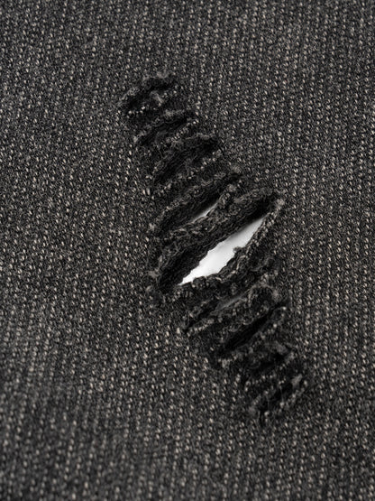 Embrace The Chaos - Snow Washed Boxy Hooded Tank Top - view 10