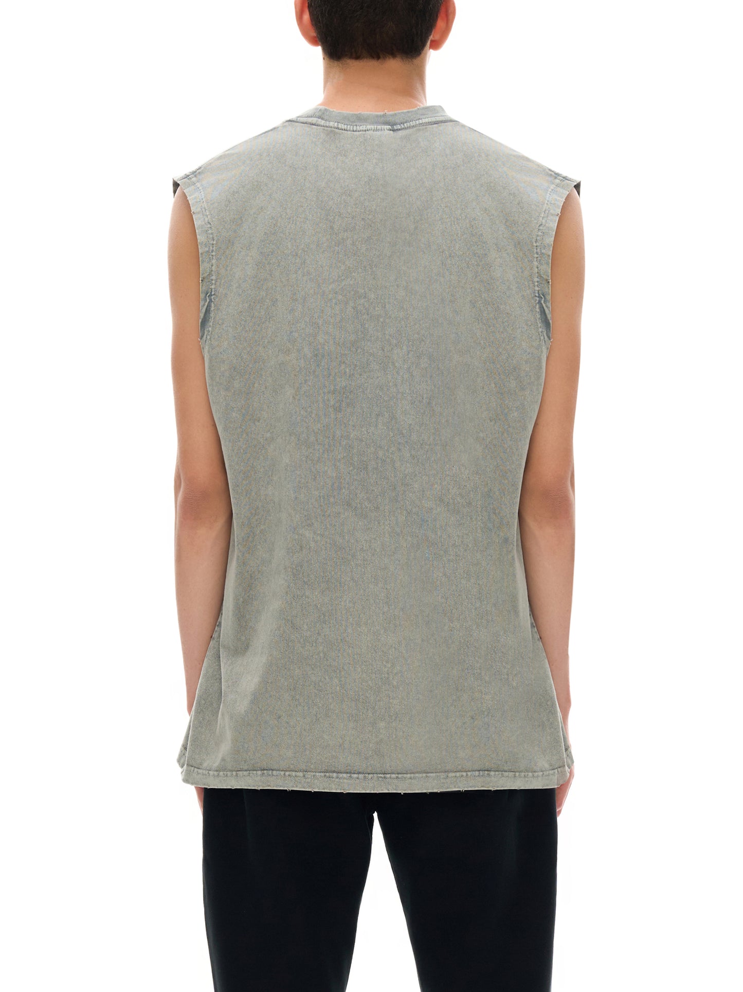 Inner Alchemy - Snow Washed Frayed Hem Tank Top