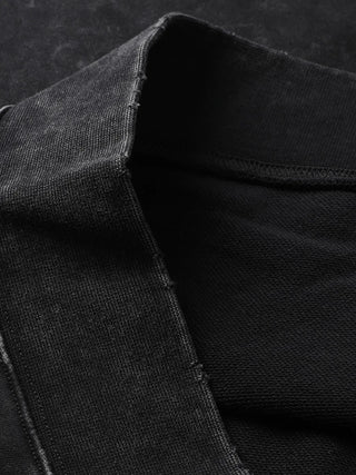 DMT.exe oversized graphic crewneck sweatshirt, garment detail of the 350 GSM heavyweight cotton fleece and stitching