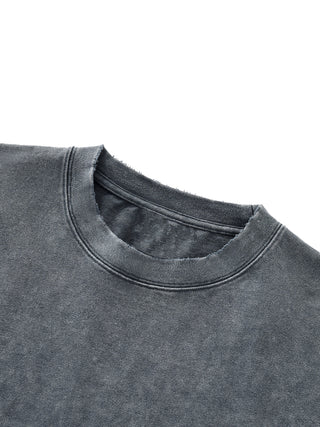 Embrace the Chaos - Snow Wash Raw-Hem Boxy T-shirt - Phantasmagorical X Patakota Collab - view 9