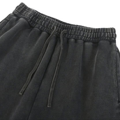 Merkaba Cipher Snow Wash Heavyweight Baggy Sweatpants - lifestyle model wearing back view