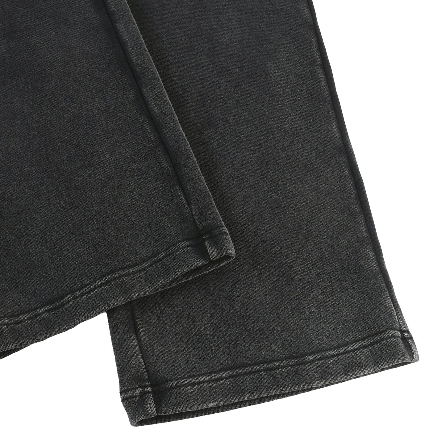 Merkaba Cipher Snow Wash Heavyweight Baggy Sweatpants - waistband and drawstring detail