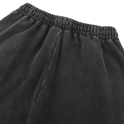 Merkaba Cipher Snow Wash Heavyweight Baggy Sweatpants - side profile baggy fit