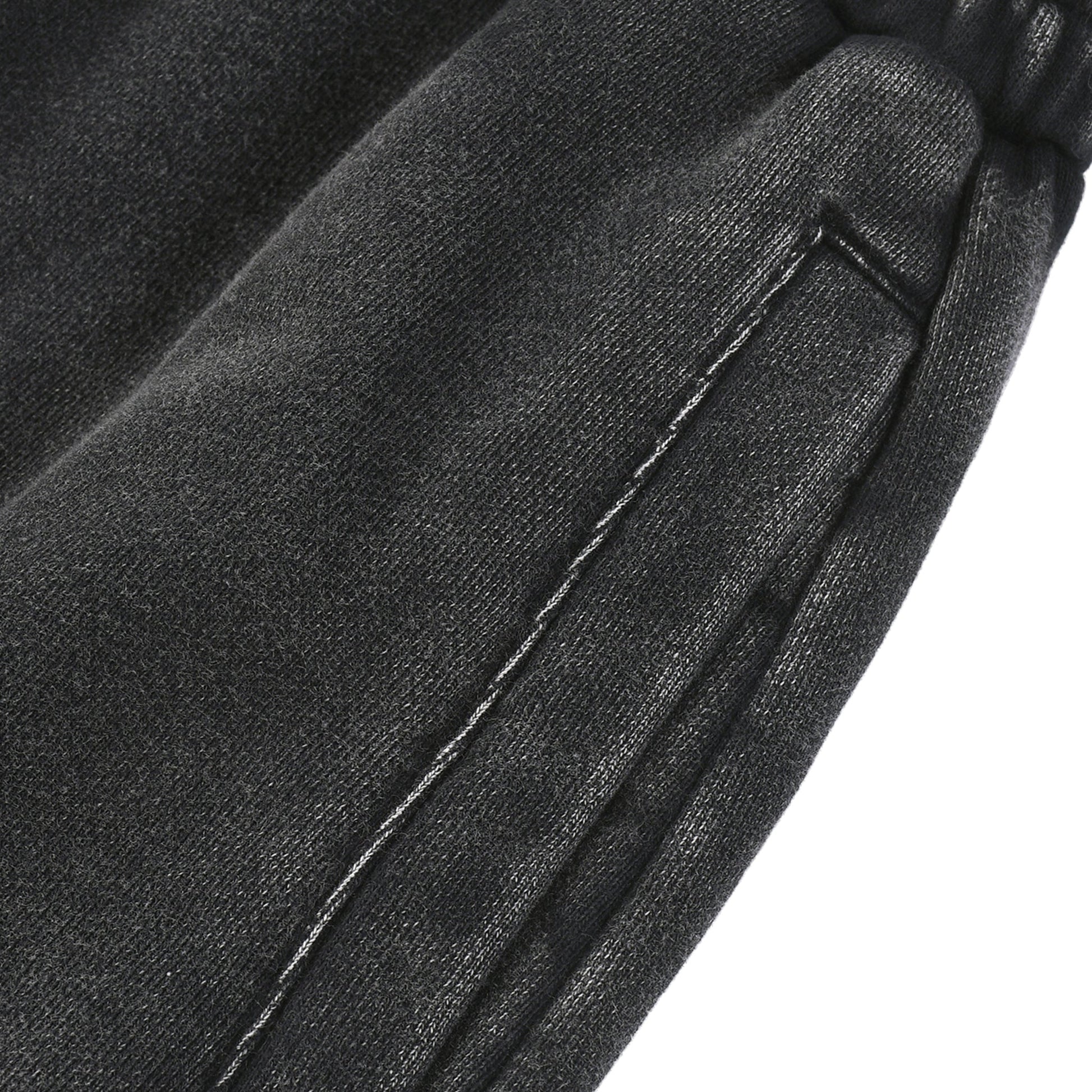 Merkaba Cipher Snow Wash Heavyweight Baggy Sweatpants - detail close-up sacred geometry texture