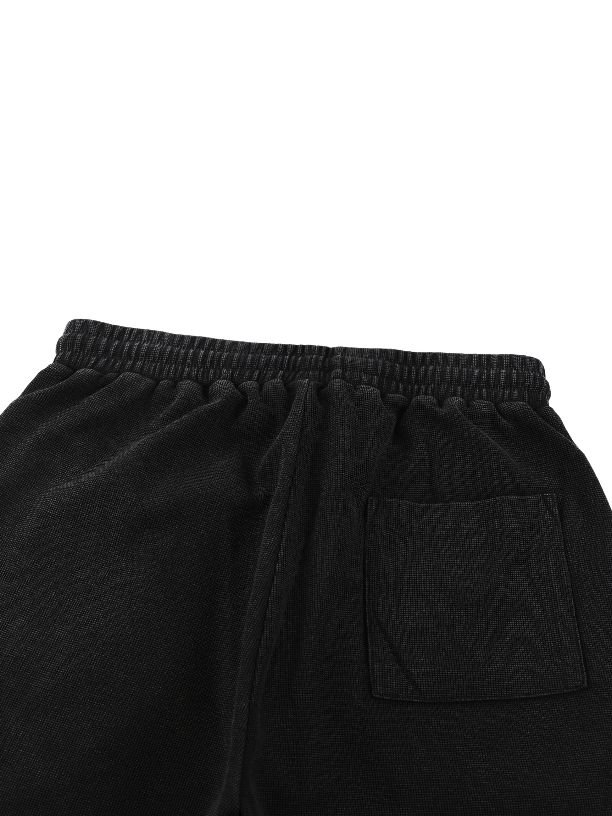 Existential - Heavyweight Mineral Wash Waffle Knit Shorts (NEW) - view 8