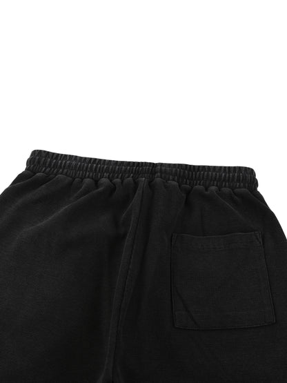 Existential - Heavyweight Mineral Wash Waffle Knit Shorts (NEW) - view 8