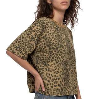 PH - Relaxed Fit Leopard Print Boxy T-Shirt (NEW)