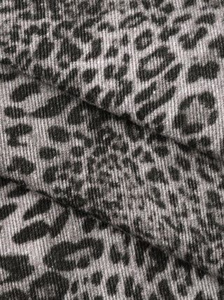 Existential - Unisex Vintage Wash Leopard Wide Leg Jeans
