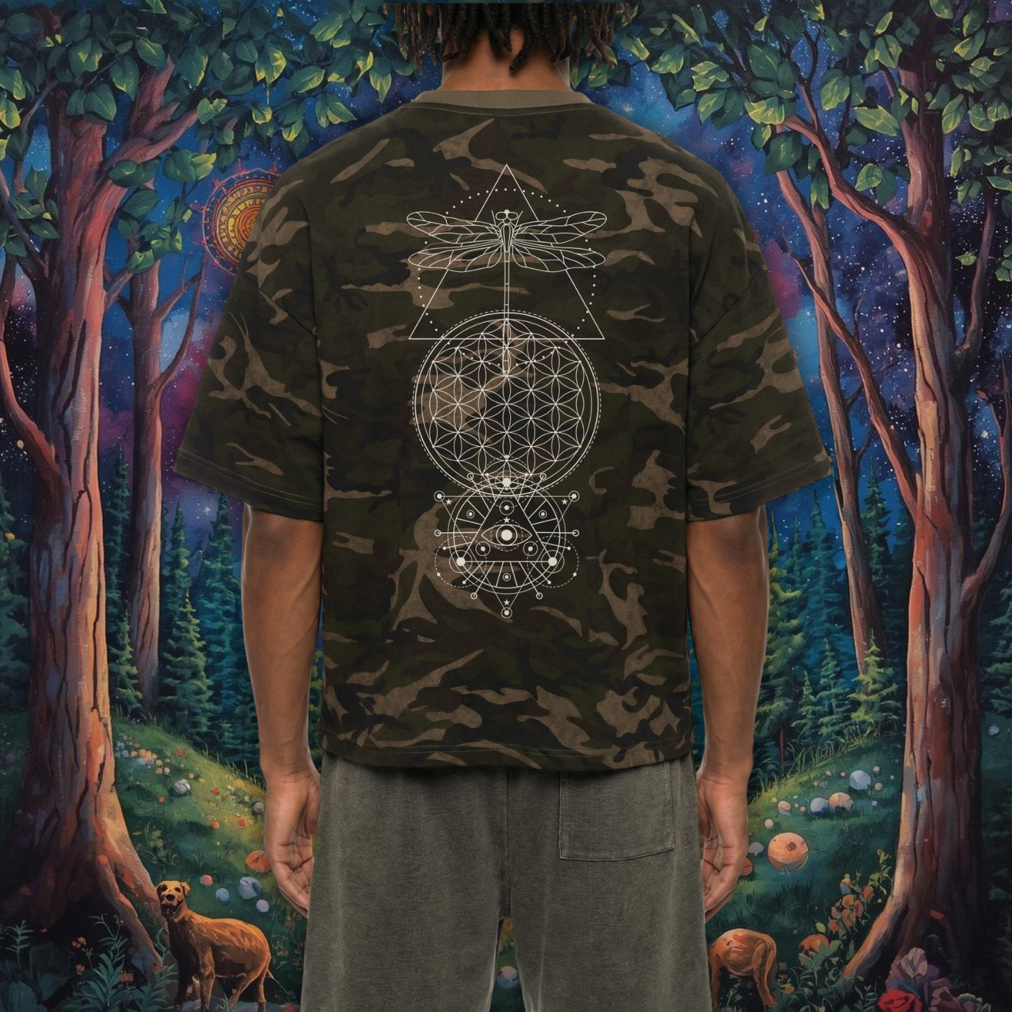 Mystic Signal - Unisex Camo Boxy T-Shirt (NEW)