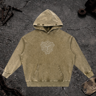 Paradigm - Snow Wash Hand-Frayed Heavyweight  Hoodie