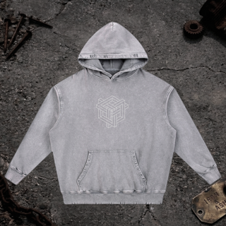 Paradigm - Snow Wash Hand-Frayed Heavyweight  Hoodie