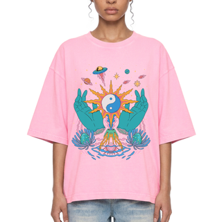 Yin / Yang - Mineral Wash Boxy Cotton T-Shirt