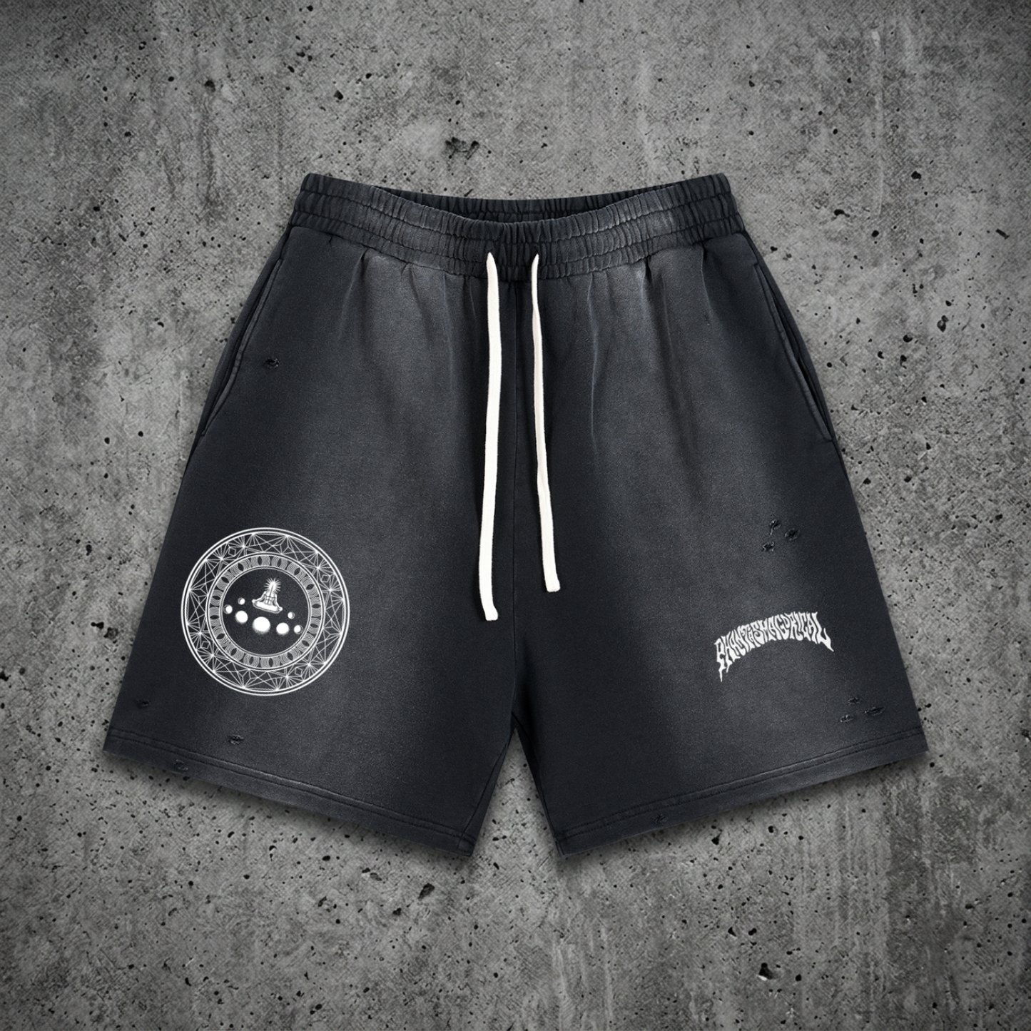 Meditative - Sun Fade Distressed Shorts (NEW)