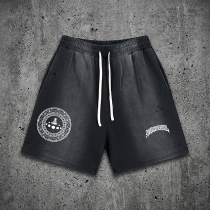 Meditative - Sun Fade Distressed Shorts (NEW)