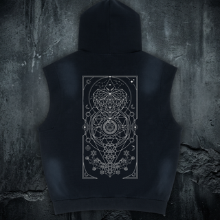 Mystic Myco - Unisex Vintage Wash Sun Fade Sleeveless Hoodie