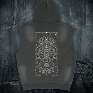 Mystic Myco - Unisex Vintage Wash Sun Fade Sleeveless Hoodie