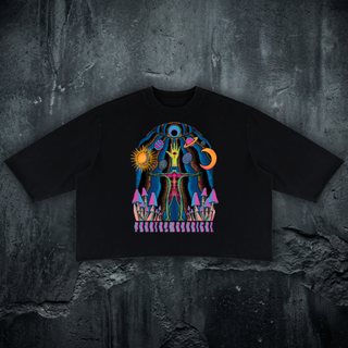 Self Actualized - Mineral Wash Raw-Hem DJ Cut Heavyweight Tee