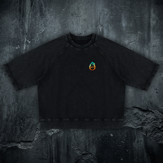 Metamorphosis - Vintage Wash Boxy Short-Sleeve Sweatshirt