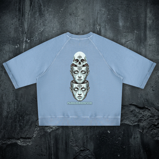 Metamorphosis - Vintage Wash Boxy Short-Sleeve Sweatshirt