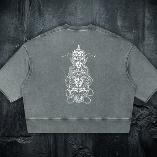 Paradigm - Mineral Wash Boxy Raw-Edge Tee