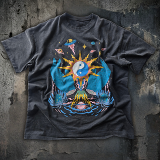 Yin / Yang - Fluffy Vintage Heavyweight T-Shirt