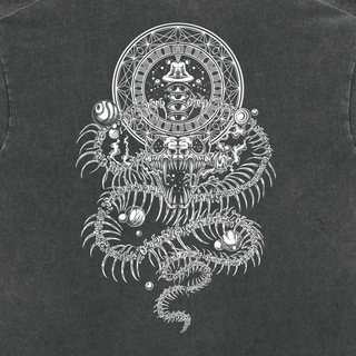 DMT.exe - Fluffy Vintage Washed Heavyweight T-Shirt - 250 GSM