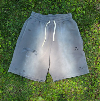 Phantasm - Sun Fade Heavyweight Distressed Shorts (NEW)