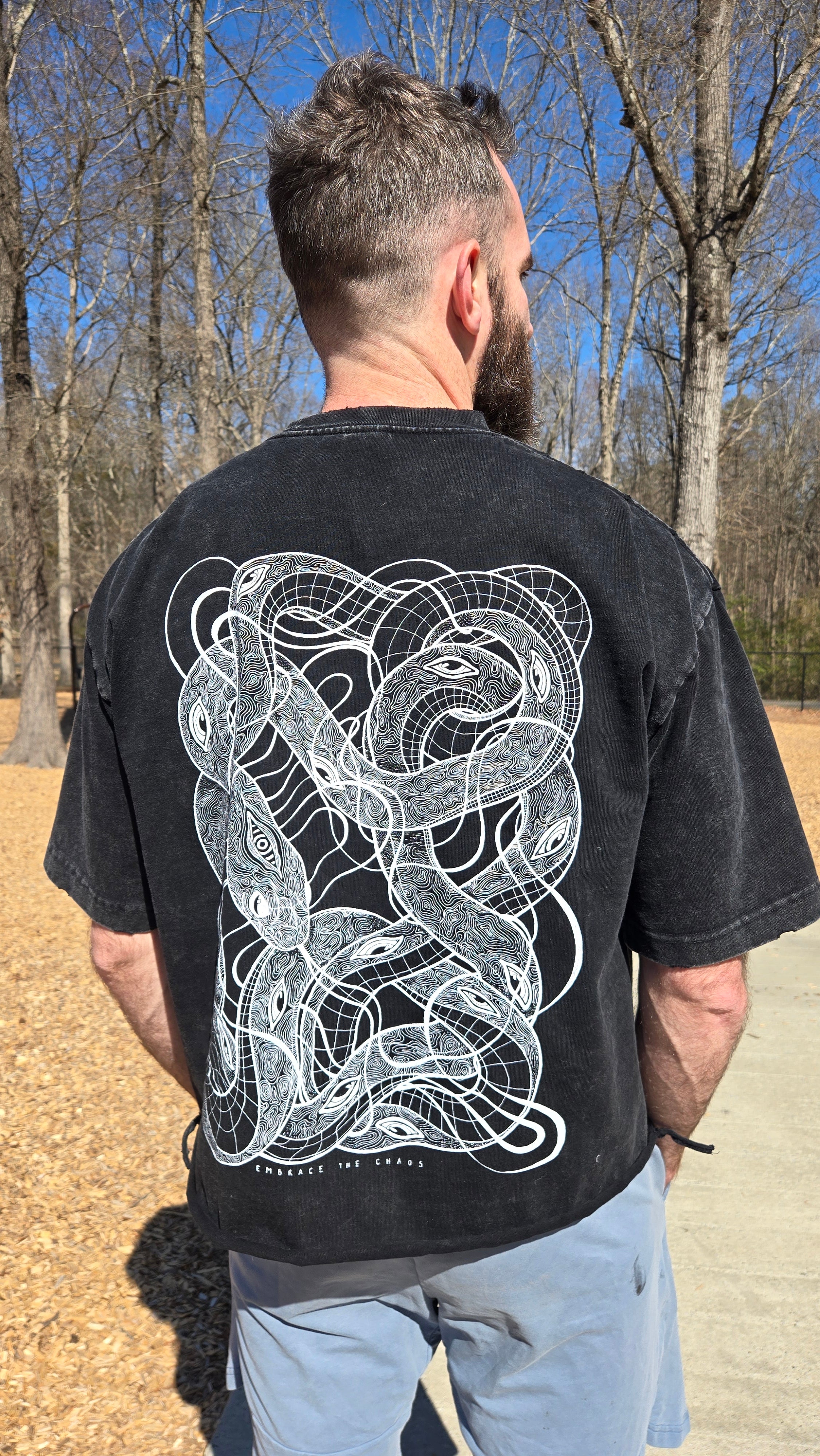 Embrace the Chaos Snow Wash Boxy Tee | Phantasmagorical X Patakota