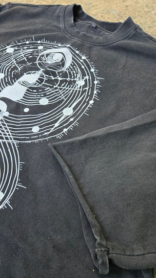 Cosmic Connection - Mineral Wash Raw-Hem DJ Cut Heavyweight Tee