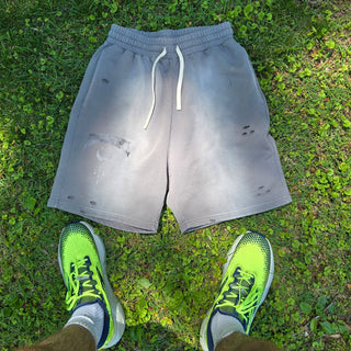Phantasm - Sun Fade Heavyweight Distressed Shorts (NEW)
