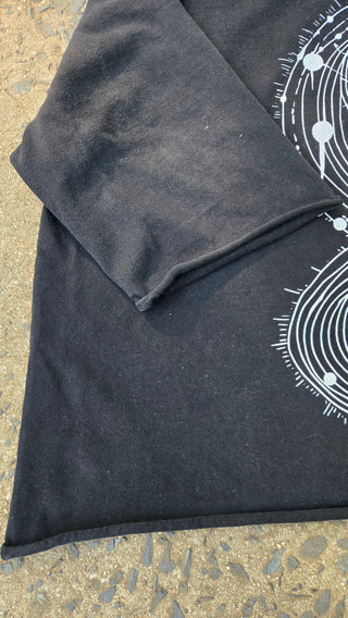 Cosmic Connection - Mineral Wash Raw-Hem DJ Cut Heavyweight Tee
