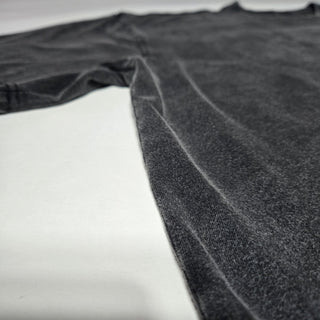 Dissolve The Ego Fluffy Vintage tee laid flat showing underarm and side panel construction