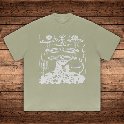 Spaced Out - Absurdly Heavyweight Relaxed Fit T-shirt - Phantasmagorical