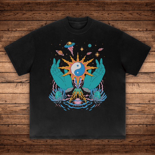 Yin / Yang - Absurdly Heavyweight Relaxed Fit T-shirt (425 GSM) - Phantasmagorical